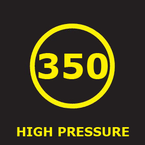 Ultrawysokie ciśnienie robocze równe 350 bar.